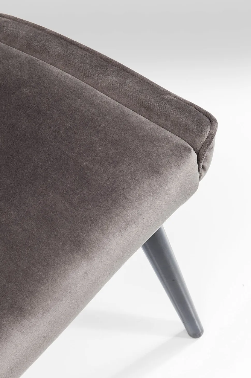 KARE Design Eetkamerstoel Black Marshall Fluweel Grijs Best