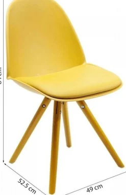 KARE Design Eetkamerstoel Candy World Mustard Store