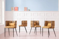 KARE Design Eetkamerstoel Cheerio Geel Incl. Kussen Online
