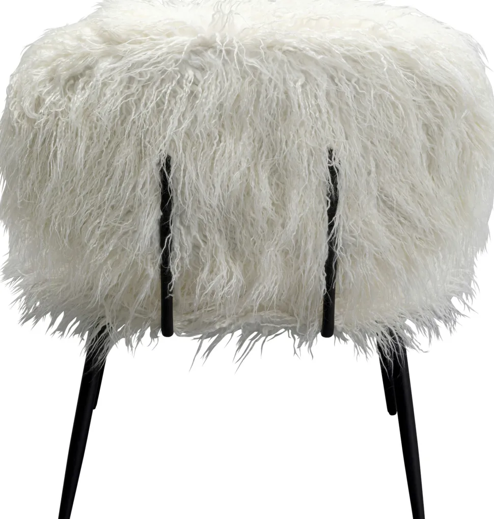 KARE Design Eetkamerstoel Hairy White Hot