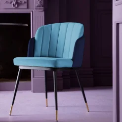 KARE Design Eetkamerstoel Hojas Blue Best