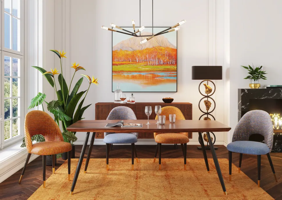 KARE Design Eetkamerstoel Hudson Oranje Outlet