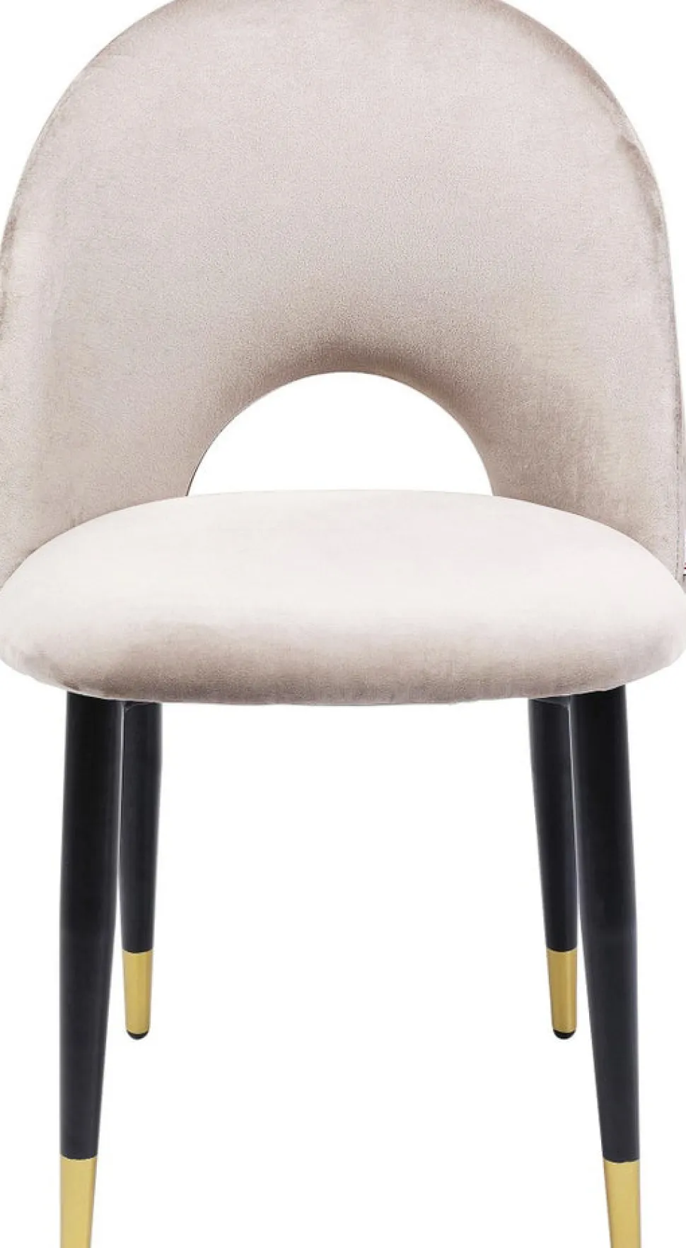 KARE Design Eetkamerstoel Iris Fluweel Beige Best Sale