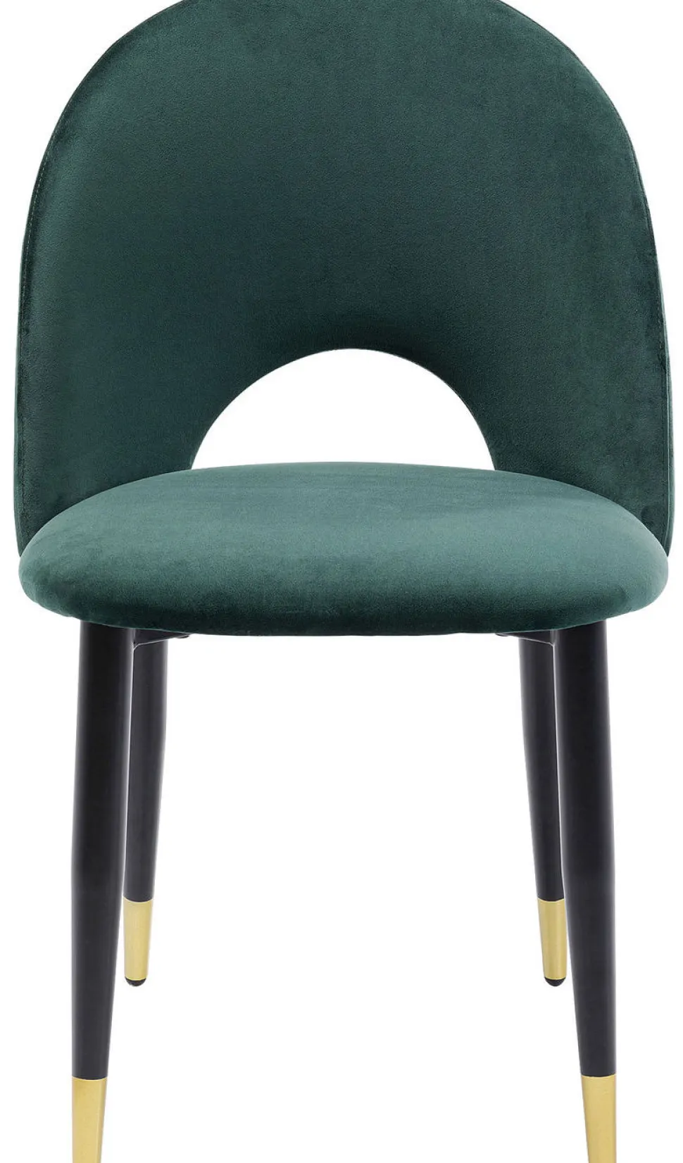 KARE Design Eetkamerstoel Iris Fluweel Groen Fashion