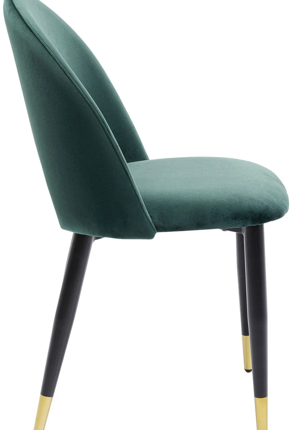 KARE Design Eetkamerstoel Iris Fluweel Groen Fashion