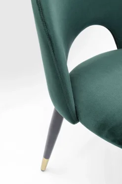 KARE Design Eetkamerstoel Iris Fluweel Groen Fashion