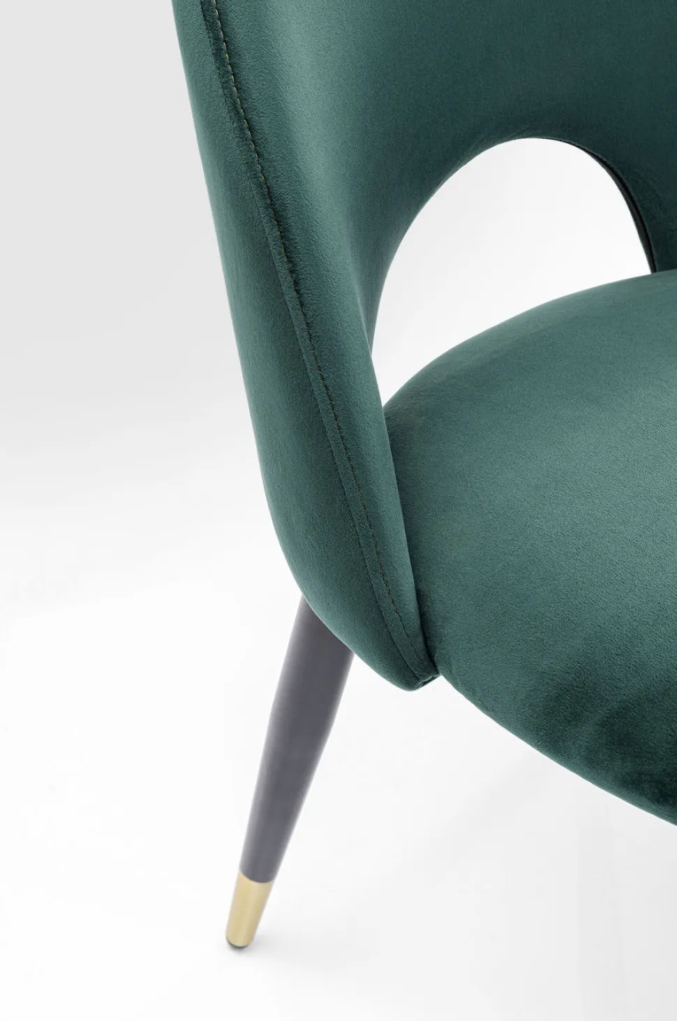 KARE Design Eetkamerstoel Iris Fluweel Groen Fashion