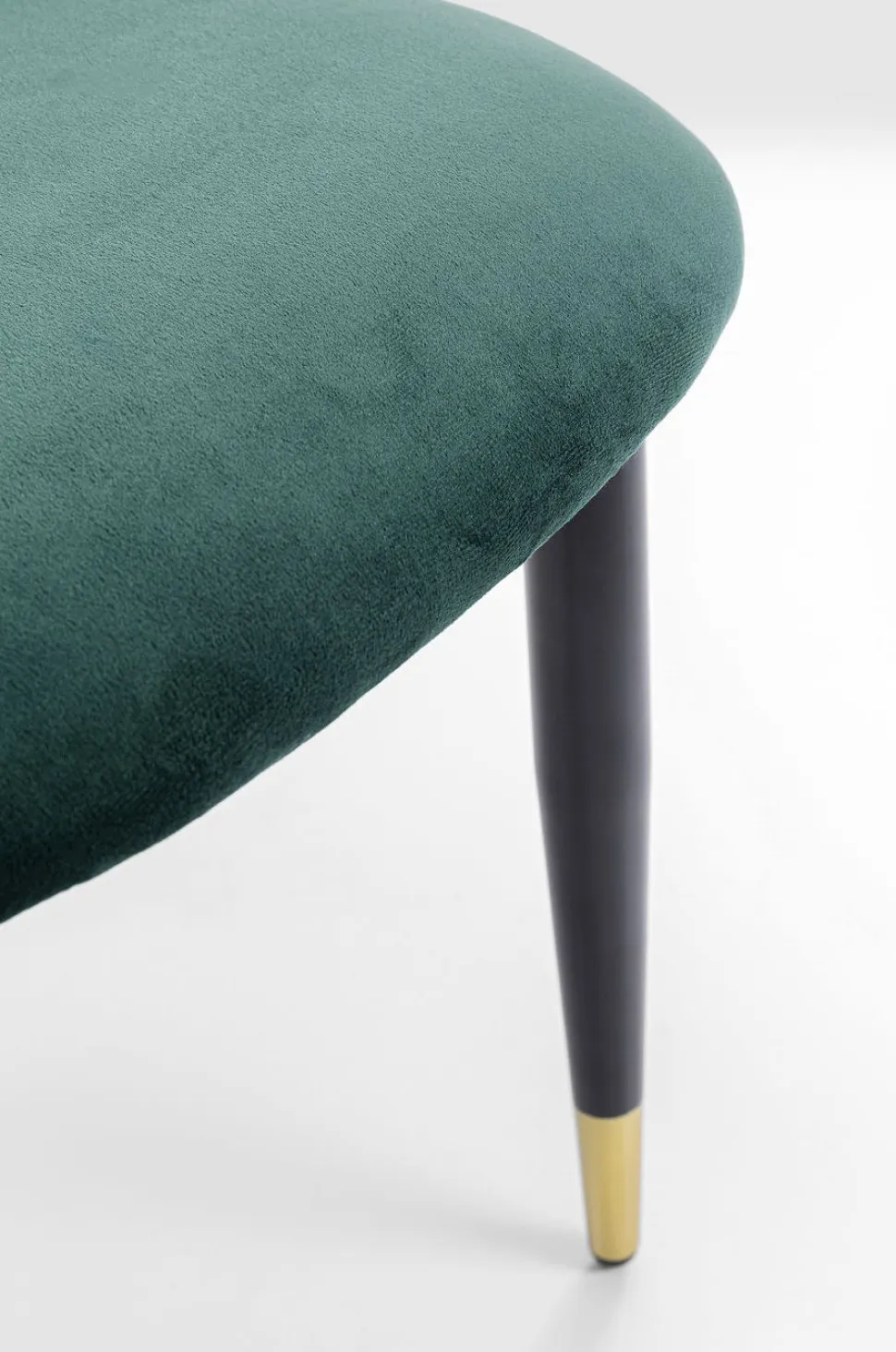 KARE Design Eetkamerstoel Iris Fluweel Groen Fashion