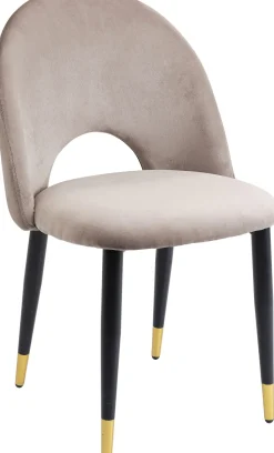 KARE Design Eetkamerstoel Iris Fluweel Taupe (set Van 2) Cheap