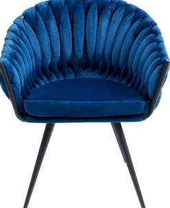 KARE Design Eetkamerstoel Knot Blauw Hot