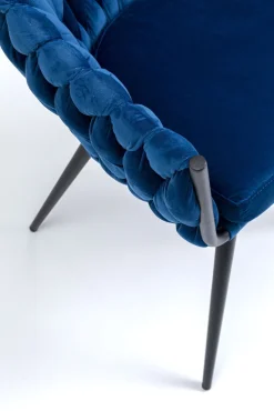 KARE Design Eetkamerstoel Knot Blauw Hot
