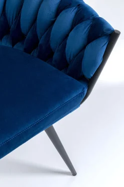 KARE Design Eetkamerstoel Knot Blauw Hot