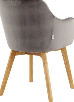 KARE Design Eetkamerstoel Lady Velvet Grey Shop