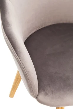 KARE Design Eetkamerstoel Lady Velvet Grey Shop