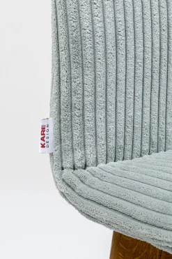 KARE Design Eetkamerstoel Lara Cord Blue Cheap