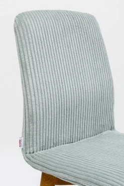 KARE Design Eetkamerstoel Lara Cord Blue Cheap