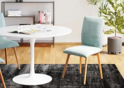 KARE Design Eetkamerstoel Lara Cord Blue Cheap