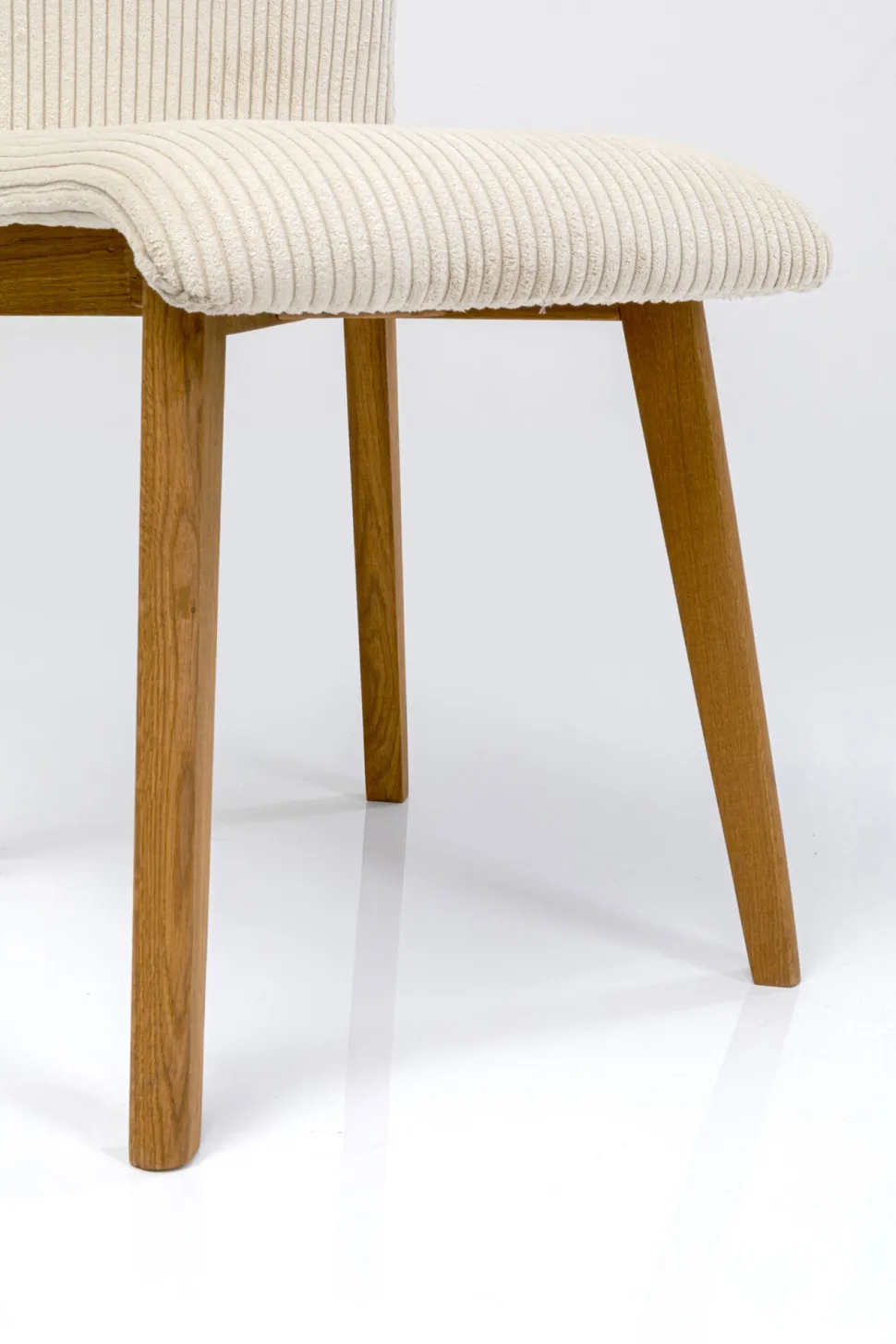 KARE Design Eetkamerstoel Lara Cord Creme Best