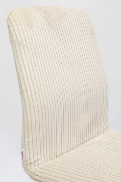KARE Design Eetkamerstoel Lara Cord Creme Best