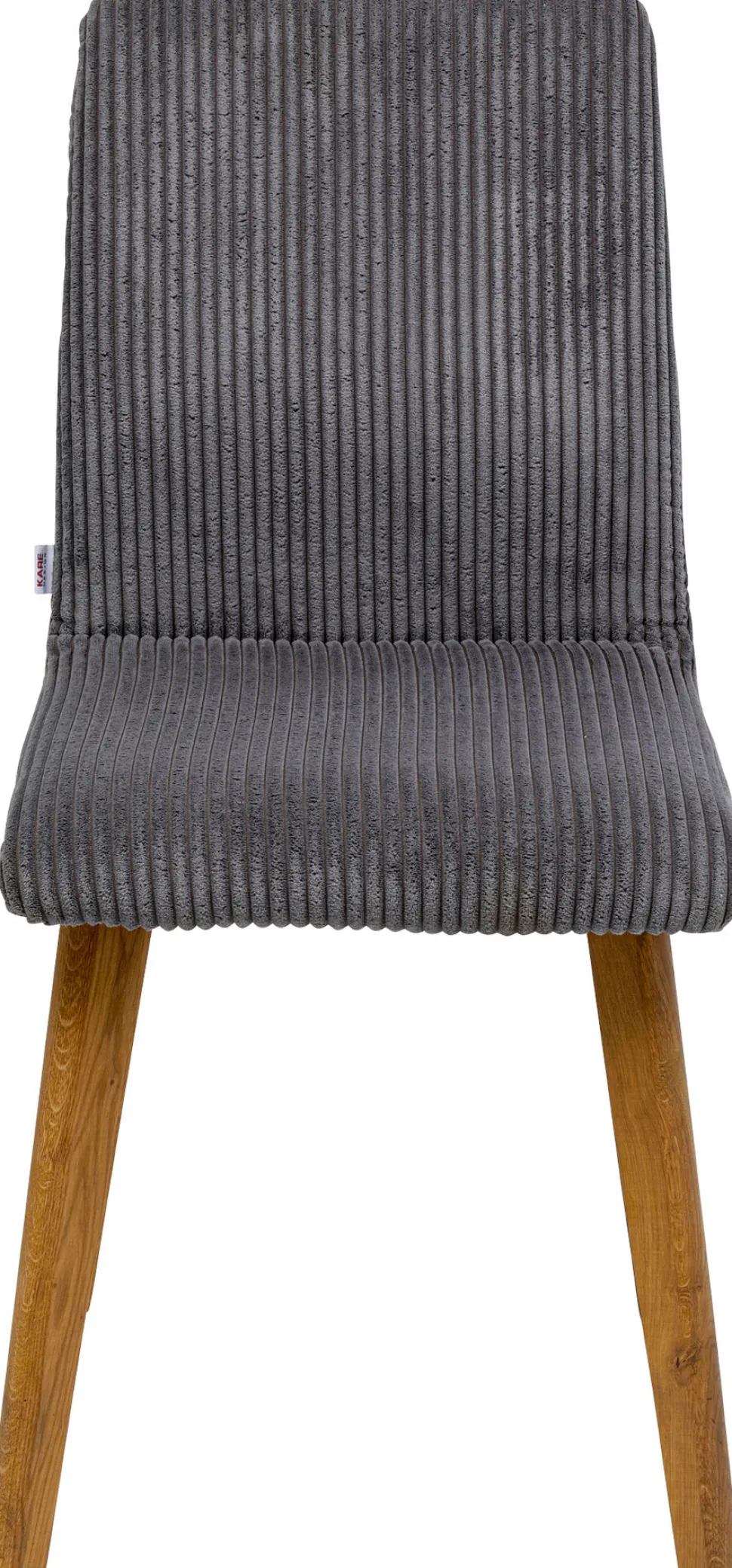 KARE Design Eetkamerstoel Lara Cord Grey Shop
