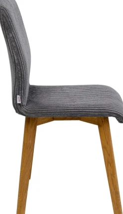 KARE Design Eetkamerstoel Lara Cord Grey Shop