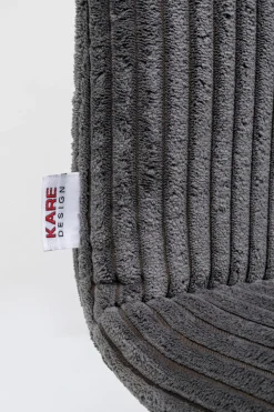 KARE Design Eetkamerstoel Lara Cord Grey Shop