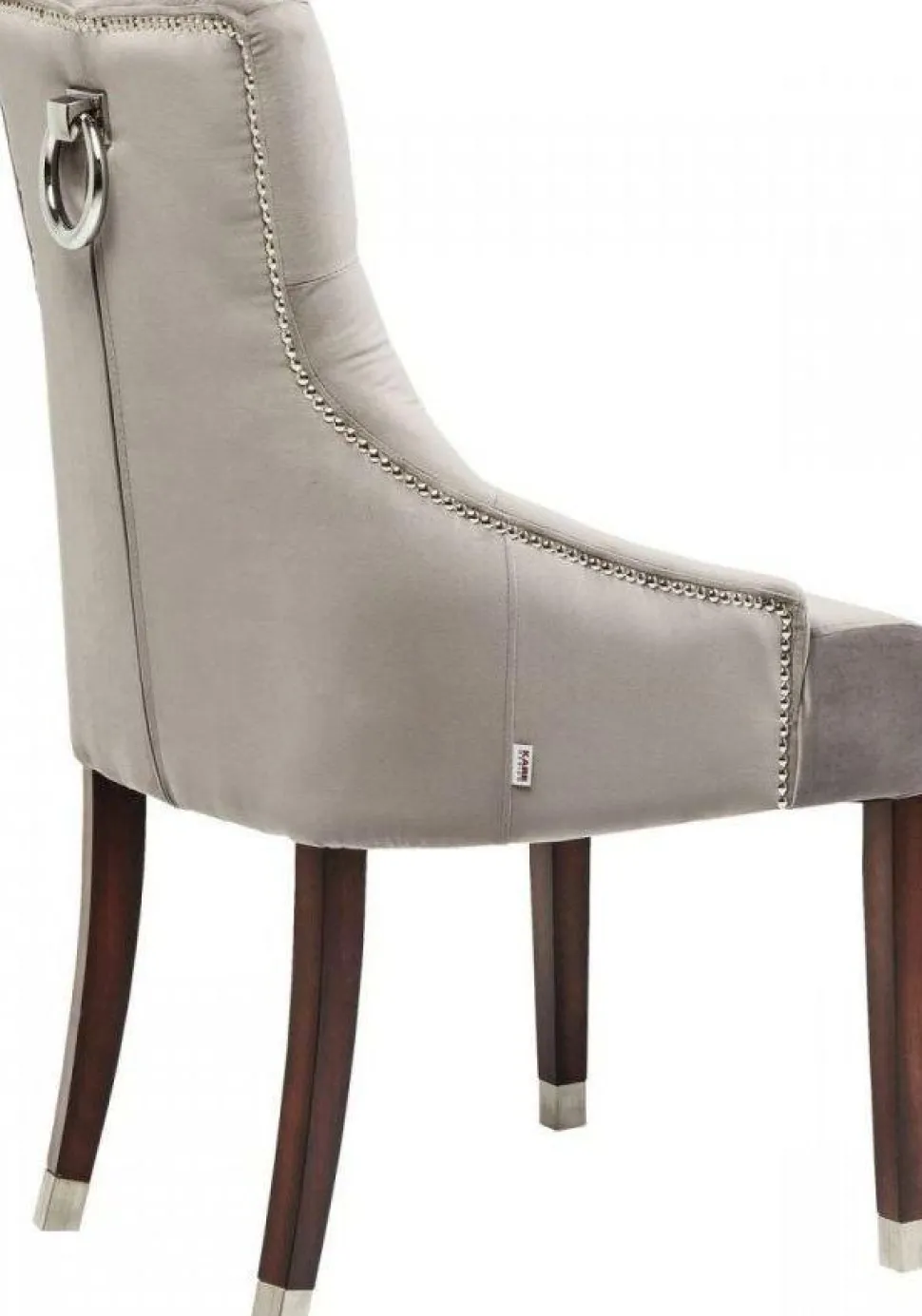 KARE Design Eetkamerstoel Prince Fluweel Grijs Flash Sale