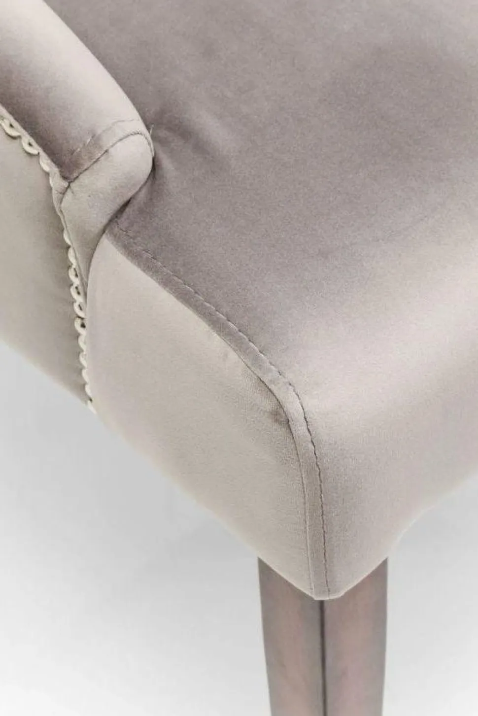 KARE Design Eetkamerstoel Prince Fluweel Grijs Flash Sale