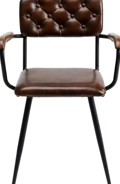 KARE Design Eetkamerstoel Salsa Leather Brown Discount