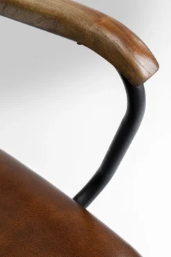 KARE Design Eetkamerstoel Salsa Leather Brown Discount