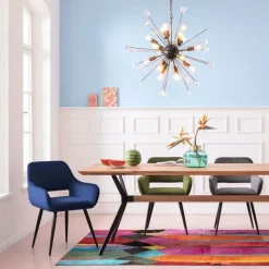 KARE Design Eetkamerstoel San Fransisco Blauw Discount