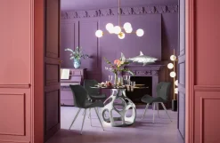 KARE Design Eetkamerstoel Viva Grijs Chroom Clearance