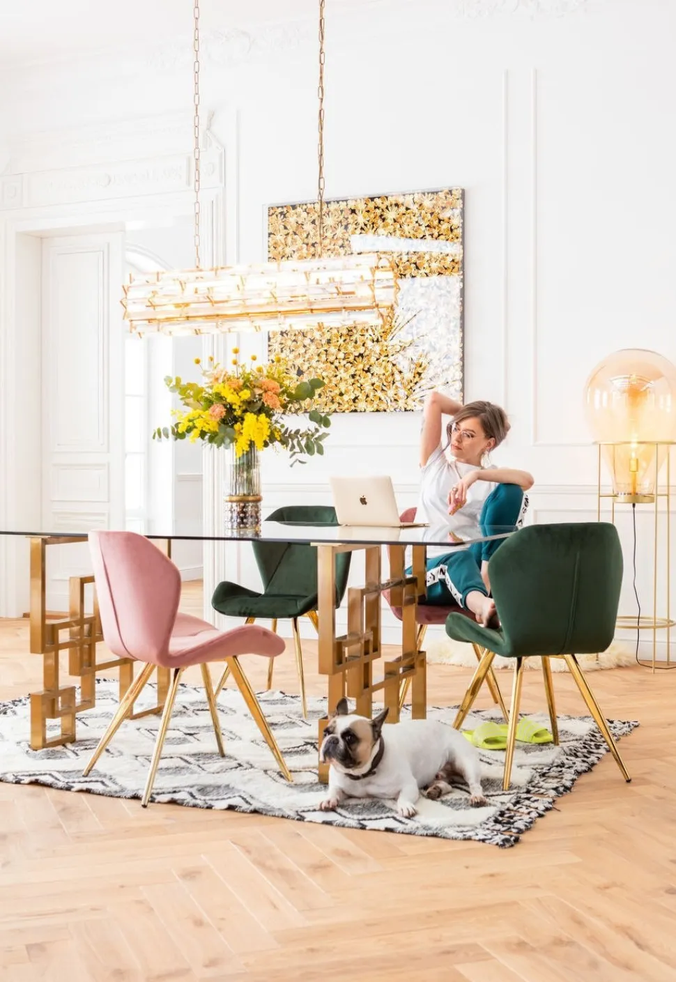KARE Design Eetkamerstoel Viva Groen Outlet