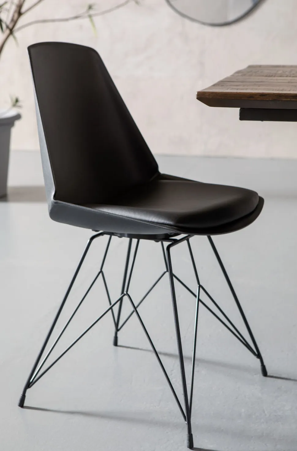 KARE Design Eetkamerstoel Wire Zwart Store