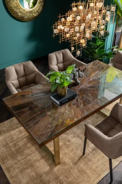 KARE Design Eettafel Conley Messing 180x90cm Sale