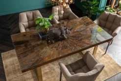 KARE Design Eettafel Conley Messing 180x90cm Sale