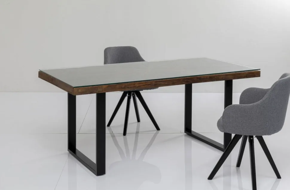 KARE Design Eettafel Conley Zwart 180x90cm Outlet