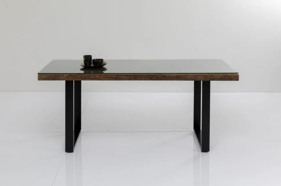 KARE Design Eettafel Conley Zwart 180x90cm Outlet