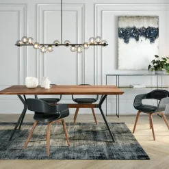 KARE Design Eettafel Downtown Walnoot 220x100cm Shop