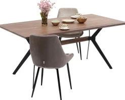 KARE Design Eettafel Downtown Walnoot 220x100cm Shop