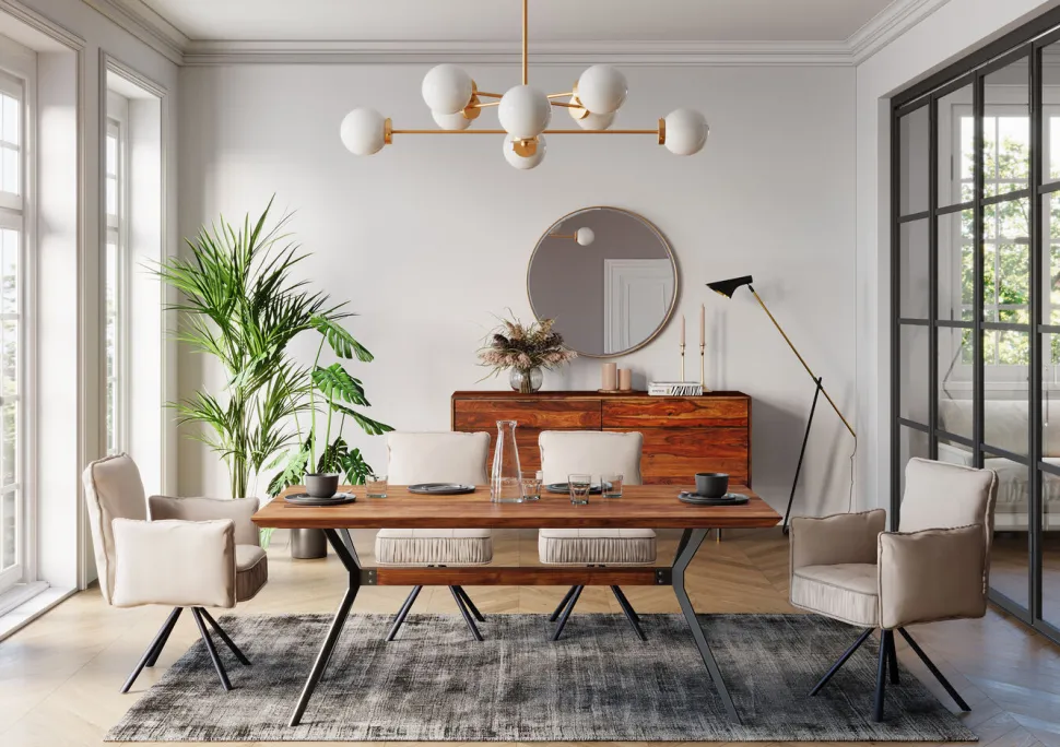 KARE Design Eettafel Downtown Walnoot 180x90cm Online