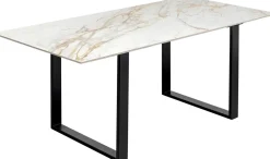 KARE Design Eettafel Eternity Zwart 180x90cm Outlet