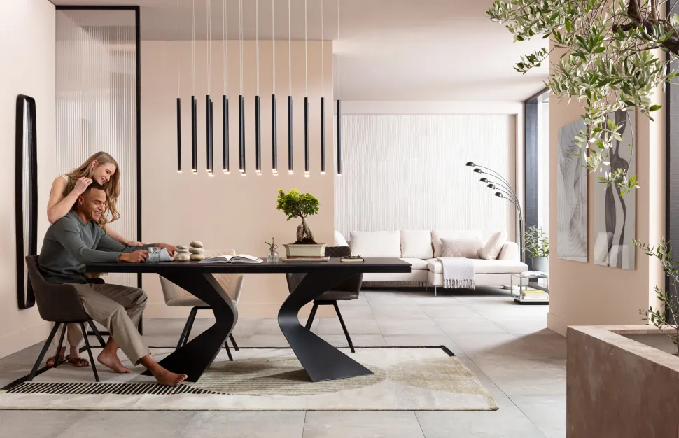 KARE Design Eettafel Gloria Black Ceramic Black 200x100cm Online