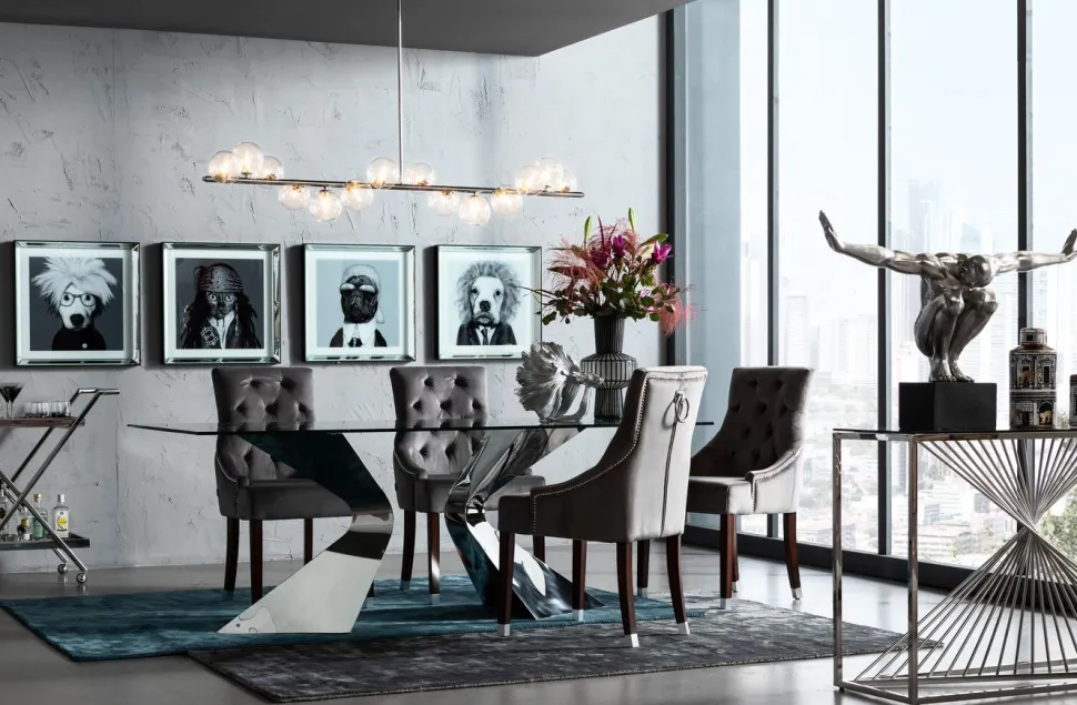 KARE Design Eettafel Gloria Chroom Outlet