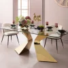KARE Design Eettafel Gloria Goud 200x100cm Outlet