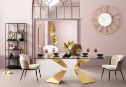KARE Design Eettafel Gloria Goud 200x100cm Outlet