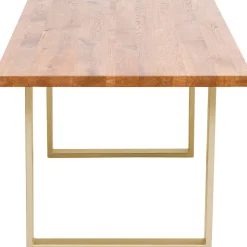 KARE Design Eettafel Jackie Oak Brass 160x80 Cheap