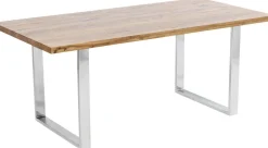 KARE Design Eettafel Jackie Oak Chrome 160x80 Best