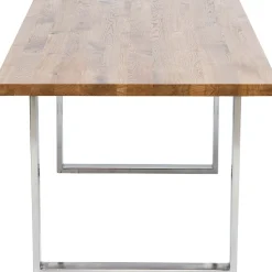KARE Design Eettafel Jackie Oak Chrome 160x80 Best