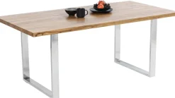 KARE Design Eettafel Jackie Oak Chrome 160x80 Best